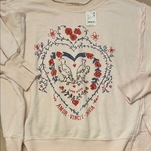 Women's Pink Graphic Sweater